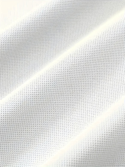 3pcs Men's Fashion Business Short-Sleeve Shirts, Collar Design, Simple and Elegant, Enhances Silhouette and Leg Length, Lightweight and Comfortable Knitted Polyester Fabric, Breathable and Skin-Friendly, Packaged in Bags (No - ayq