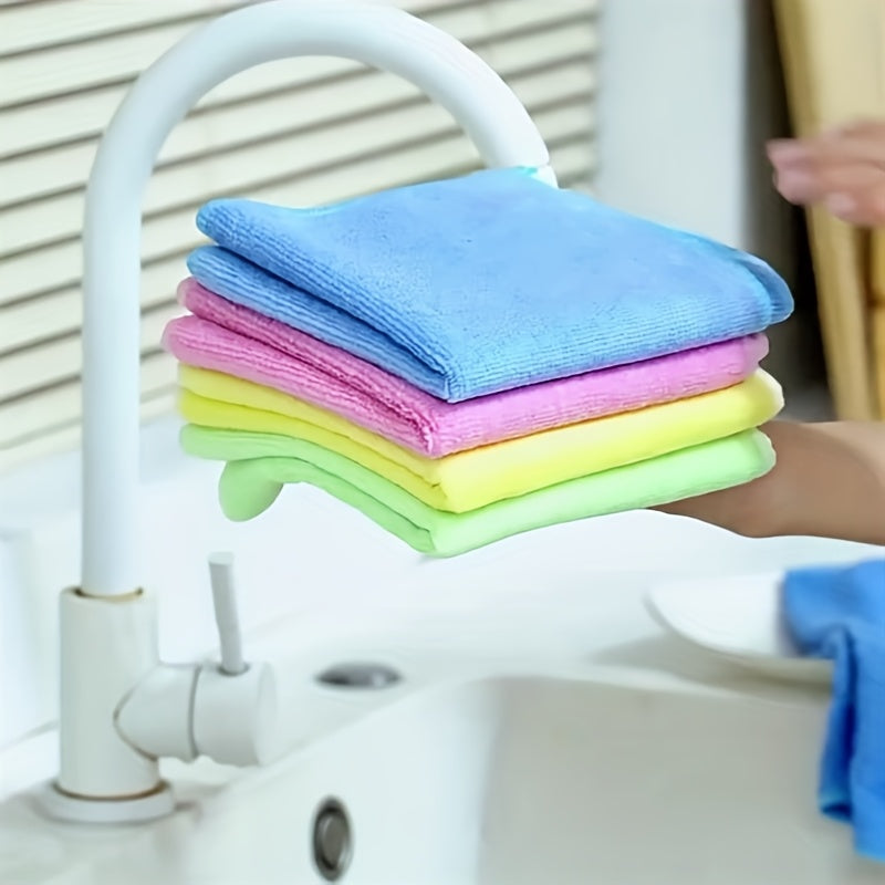 5pcs/10pcs, Cleaning Towels, Reusable Cleaning Cloths for automotive Detailing tools, Oil-Free Dish Cloths Multi-Purpose Cleaning Towels, Kitchen Wipes, Household Wipes, Kitchen Bathroom Cleaning Towels, Durable Absorbent Tow