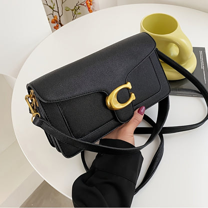 Elegant Women’s PU Crossbody Bag with Magnetic Closure