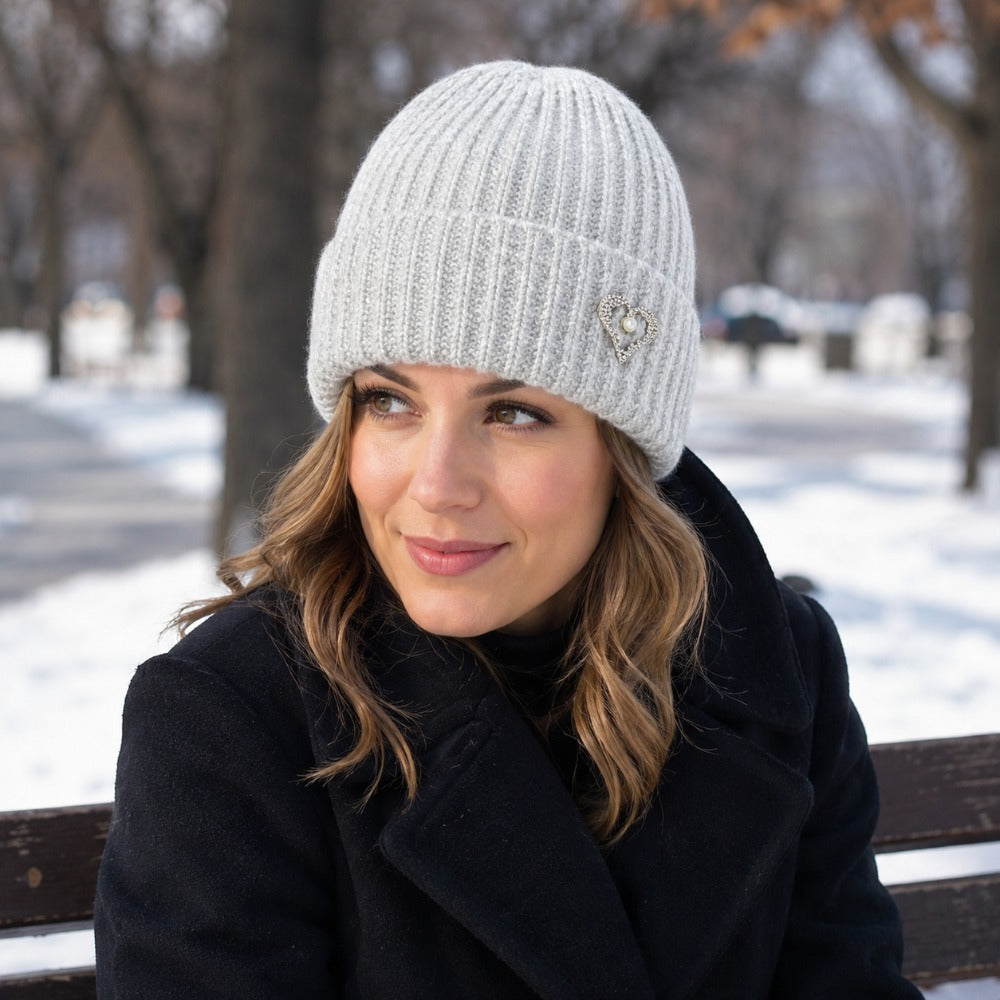 Women's Soft Stretch Winter Beanie Knit Hat for Outdoor & Urban Wear