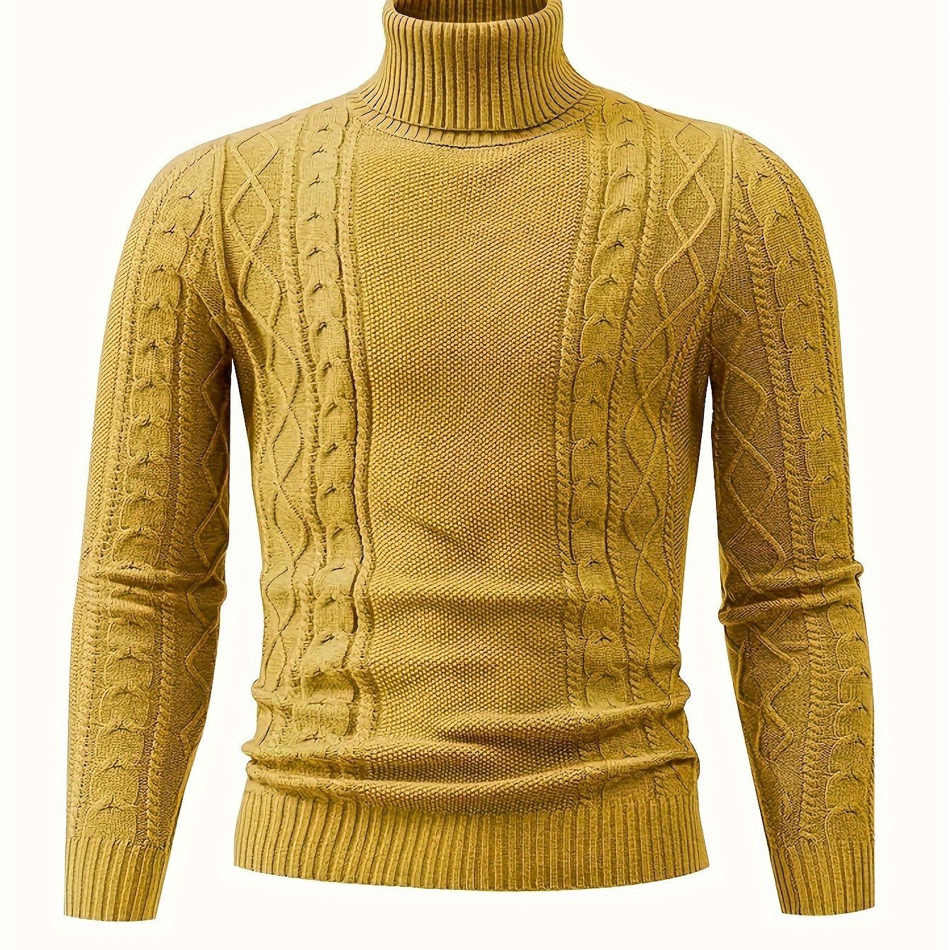 2024 New Cross-Border Men'S Plaid Knit Pullover Sweater (Men'S Warm Top)