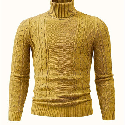 2024 New Cross-Border Men'S Plaid Knit Pullover Sweater (Men'S Warm Top)