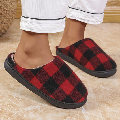 Classic Christmas Themed -Lined Slippers - Lightweight Indoor/Outdoor House Shoes, Christmas/Reindeer Antlers, Suitable for Bedroom, Living Room, or Vacation Wear, Men's Slippers, Women's Slippers, Couple Slippers, Comfortabl