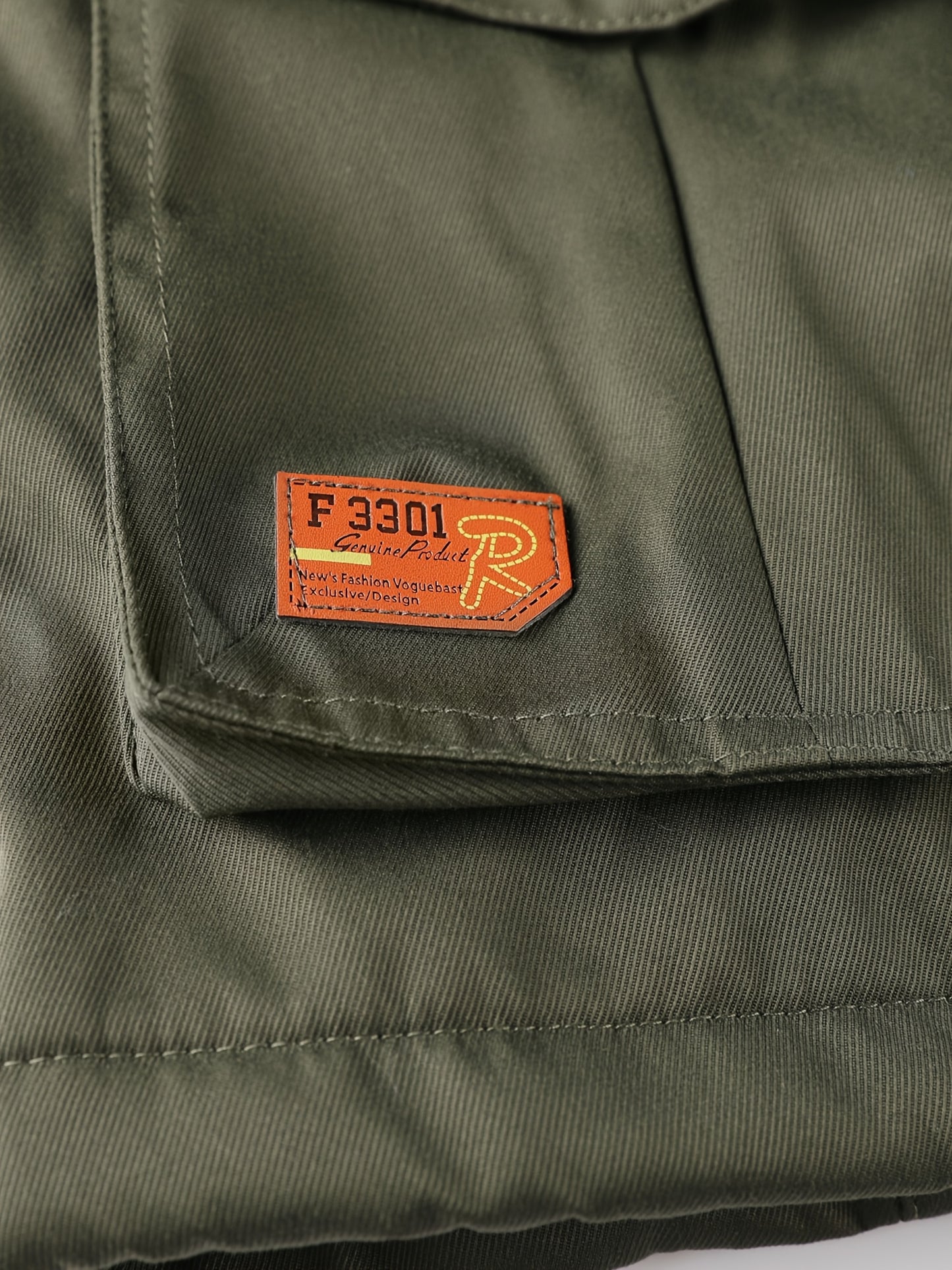 Men'S Winter Fleece-Lined Military-Style Jacket - Thickened Zip-Up Coat with Large Pockets, Olive Green Casual Winter Coat for Outdoor Activities, Winter Coats, Durable Fabric Coat