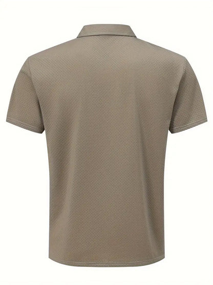S144 Ankle Sprain Horse Print Golf Knitted Men'S Polo - ayq