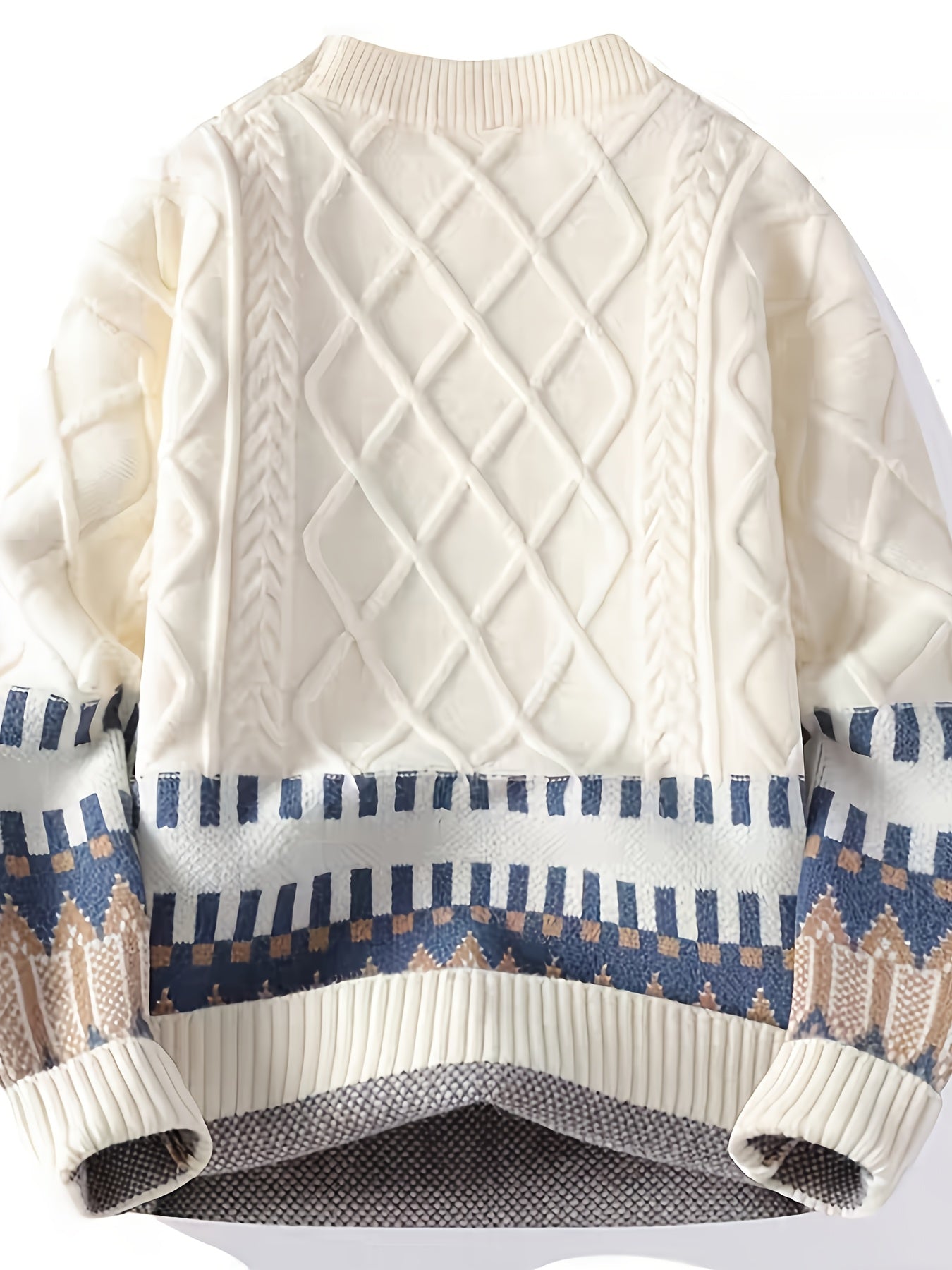 Նոր տղամարդու սվիտեր աշնան և ձմռան համար, խիտ և բազմակողմանի տրիկոտաժ դեռահասների համար, որը ներկայացնում է նորաձև զույգերի ոճը