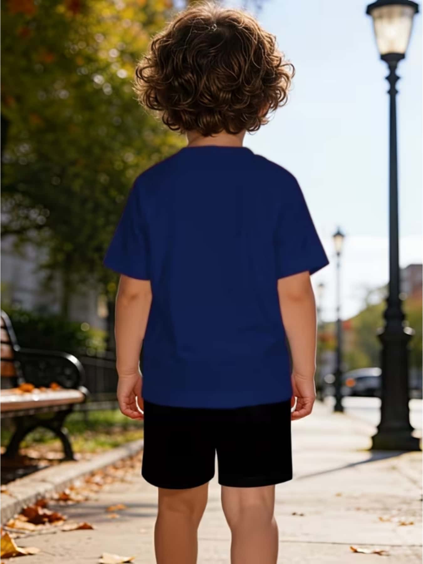 Summer Quick-Dry Shorts & Tee Set for Baby Boys, Jungle Print
