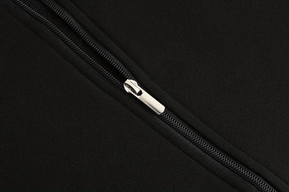 Warm High Neck Jacket, Men's Casual Slant Pocket Zip Up Athletic Jacket For Fall Winter