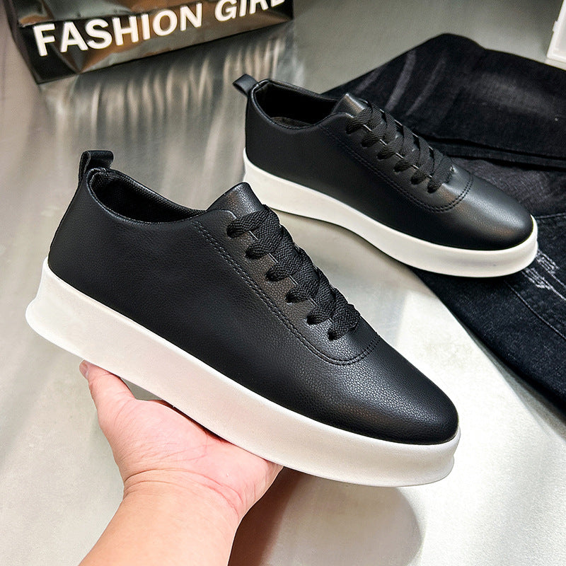 Men's Vintage Lace-Up Business Shoes Comfortable PU Leather