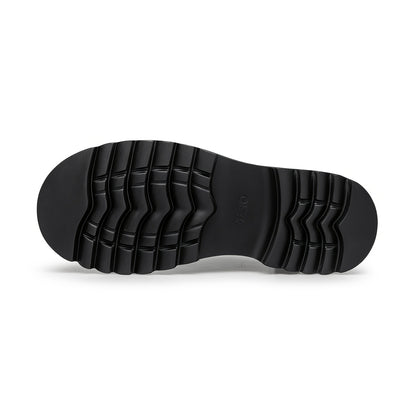 Men's Casual Leather Slip-On Business Shoes with Thick Sole