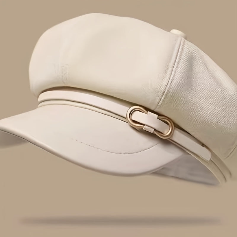 Women's Lightweight Street-Style Breton Beret for Fall Winter