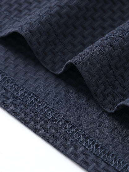 G884-DIOS Men's Short Sleeve Casual Summer Printed T-Shirt - Fashionable and Versatile Top, Geometric Design, Lightweight Golf Shirt - ayq