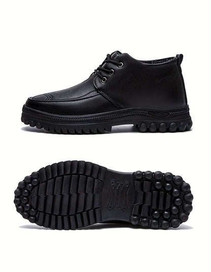 Men's Autumn and Winter Thickened High-Top High Quality Shoes with Lining, Dad Sneakers