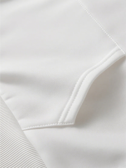 Women's White 2025 New Year & Christmas Hooded Sweatshirt - Goodbye 2024 2025 Print with Snowflakes & Candy Canes, Cozy Winter Pullover Hoodie, Relaxed Fit Casual Sweater for Holiday Parties & New Year's Eve Outfits