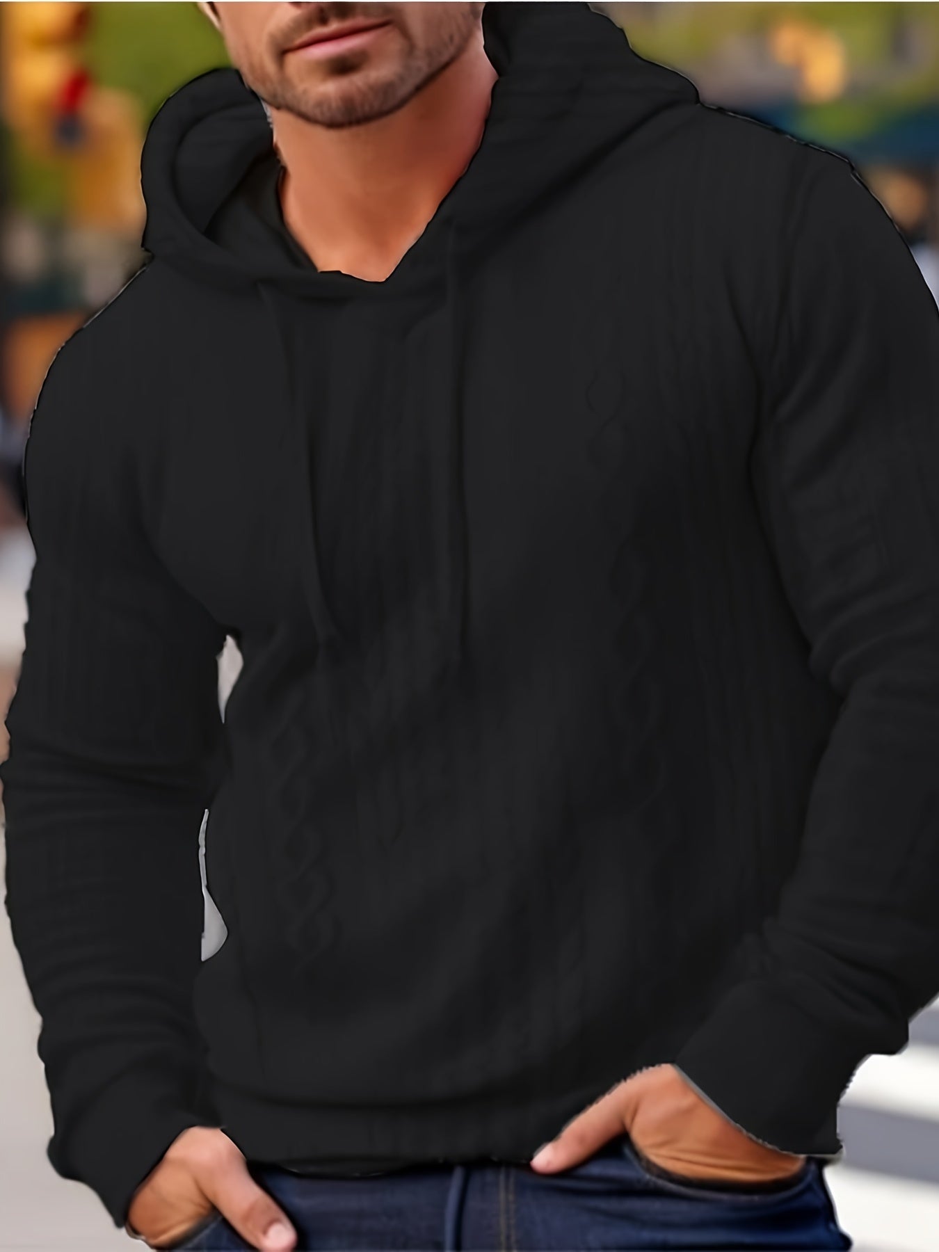 Cool Hoodies For Men, Men's Casual Solid Hooded Sweatshirt Streetwear For Winter Fall, As Gifts