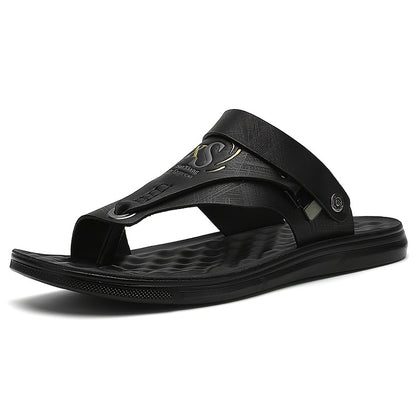 Men's Lightweight PU Beach Shoes Casual Outdoor Sandals