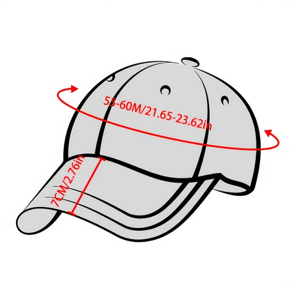 Unisex Vintage Golden Anchor Baseball Cap - Breathable Polyester