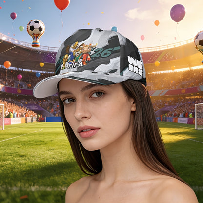 Men's FIFA World Cup Camouflage Baseball Cap with Curved Brim