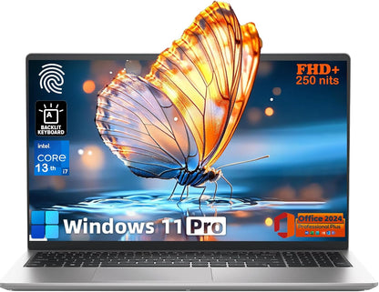 Dell Inspiron-3530 15.6"-FHD Business Laptop - Intel Core I7-1355U Processor, Win 11 Pro & Office 2024, Wi-Fi 6, Backlit Keyboard, Fingerprint Reader, W/Hoouwrd Accessoire(32Gb RAM | 1TB SSD)