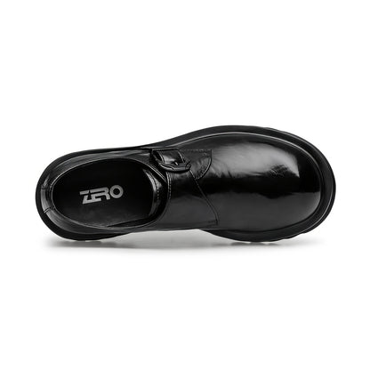 Men's Casual Leather Slip-On Business Shoes with Thick Sole