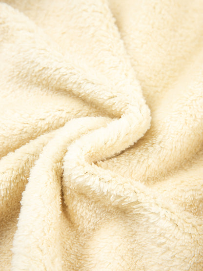 2 հատ տղաների համար նախատեսված բրդյա աստառով գլխարկով սվիտեր + առօրյա տաբատների հավաքածու, միագույն երկարաթև, կայծակաճարմանդով վերնաշապիկ՝ միջին ձգվողության տաք գործվածքից, աշուն/ձմեռ սեզոնի համար, իդեալական է