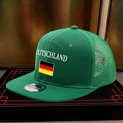 Unisex German Flag Casual Hip-Hop Hat with Flat Brim