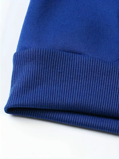 Men's New Year's Eve Fireworks Print Hooded Sweatshirt - Happy New Year Back Design with Adjustable Drawstring Hood, Loose Fit Streetwear Pullover, Warm Winter Casual Sweater for Parties & Casual Attire (Machine Washable), Re