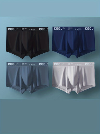 Men's Breathable Ultra-Thin Boxer Briefs, Stretchy & Lightweight