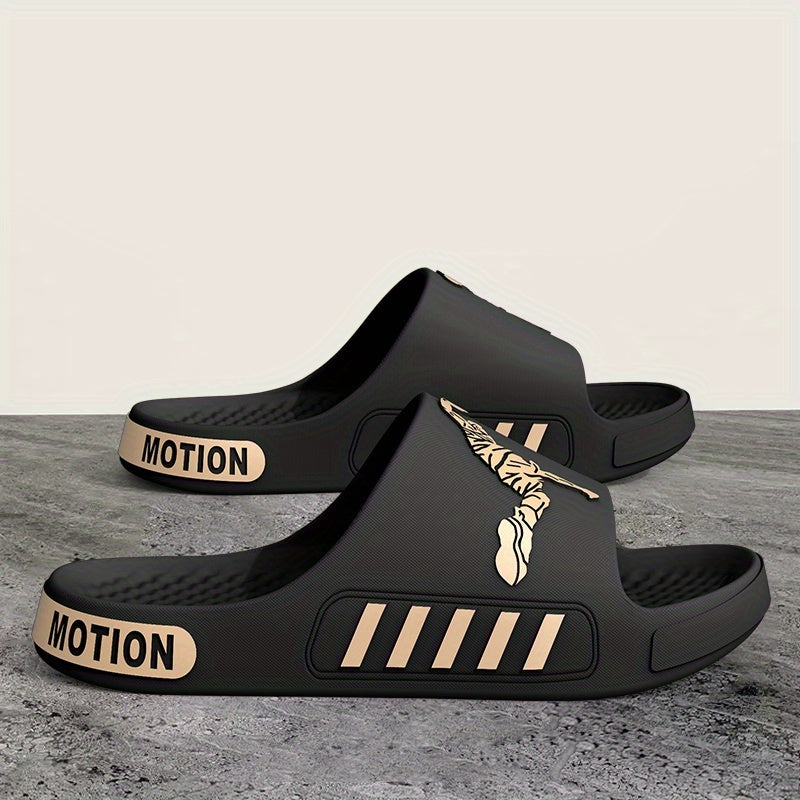 A Pair of EVA Slippers Featuring a Contrasting Sporty Design, with a Cloud-Like Soft And Comfortable EVA Sole. The Minimalist Style Is Fashionable And Versatile - ayq