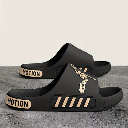 A Pair of EVA Slippers Featuring a Contrasting Sporty Design, with a Cloud-Like Soft And Comfortable EVA Sole. The Minimalist Style Is Fashionable And Versatile - ayq