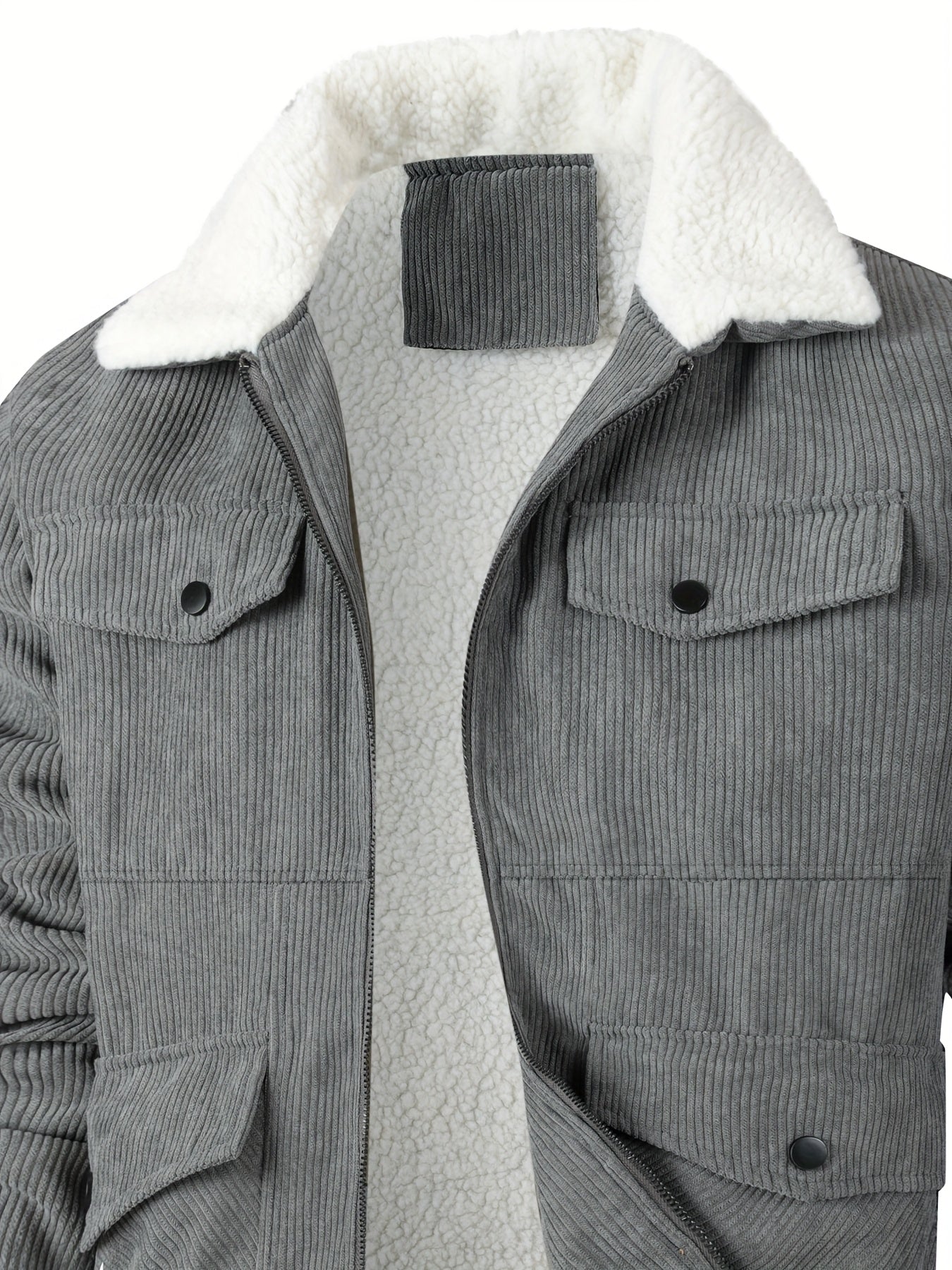 Տղամարդու ամուր ջերմային բաճկոն - քամուց պաշտպանող և բարձրորակ ձմեռային վերարկու՝ կայծակաճարմանդով, բազմագրպան դիզայնով, չձգվող գործվածքով - ցուրտ եղանակի վերնազգեստ ամենօրյա օգտագործման համար, հաստ, քամուց պաշտպանող բաճկոն, առօրյա վերնազգեստ, դիմացկուն