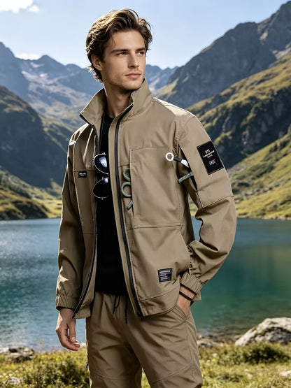 Men's Lightweight Casual Cargo Set for Spring and Fall