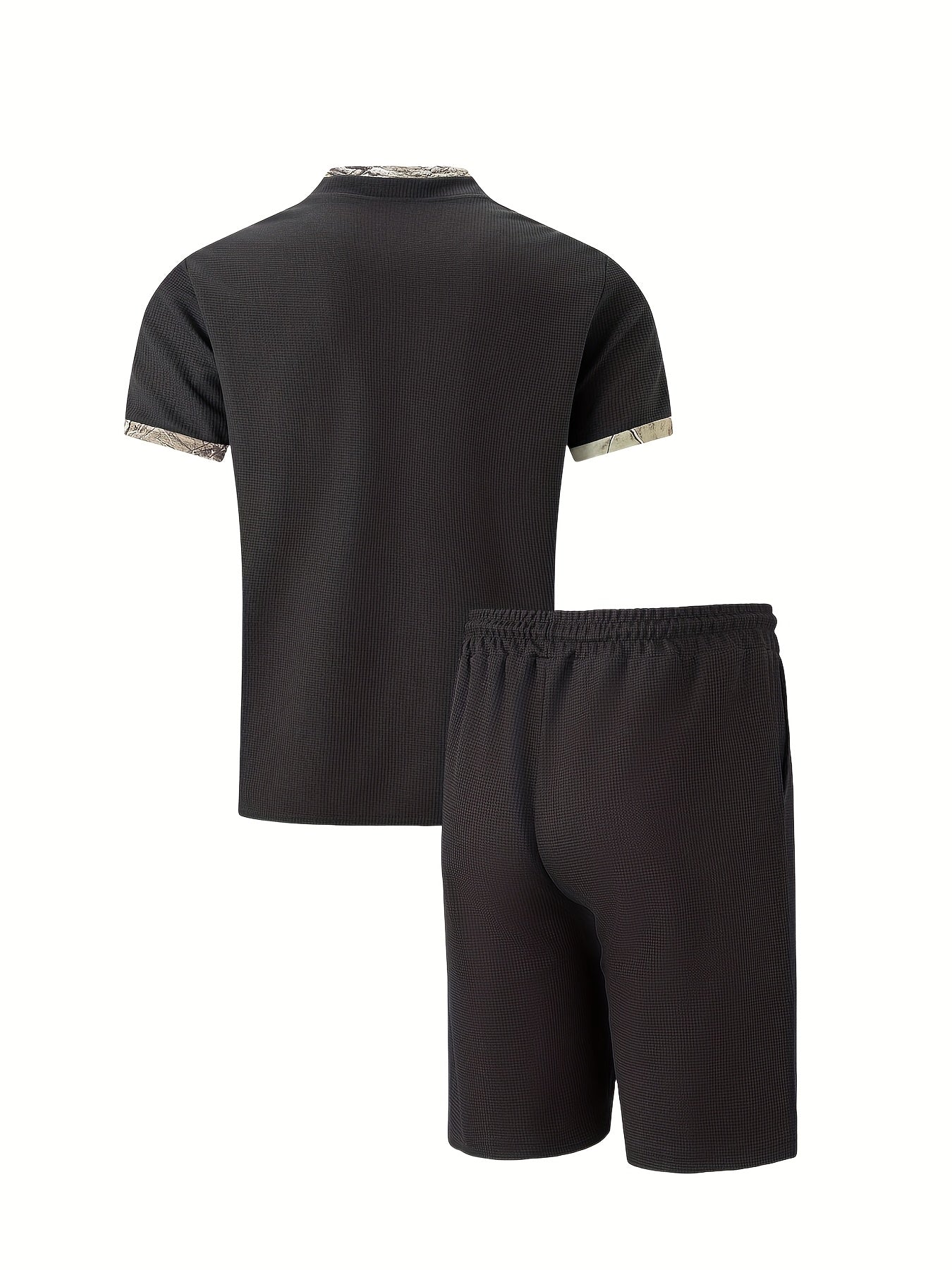 Men's Casual Summer Suit Set - Short Sleeve Shirt & Shorts