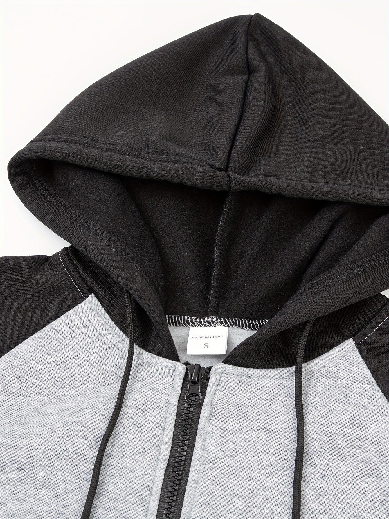 Տղամարդու գունավոր բլոկներով գլխարկով բաճկոն սպորտի և բացօթյա սպորտի համար, նորաձև հանգստի համար