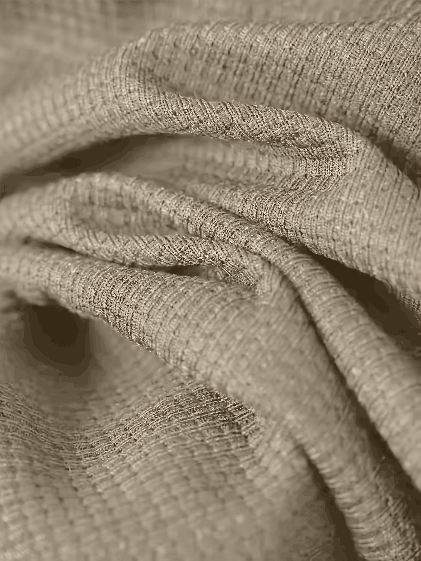 Men's Plain Waffle Zipper Jacket Casual Daily Fashion