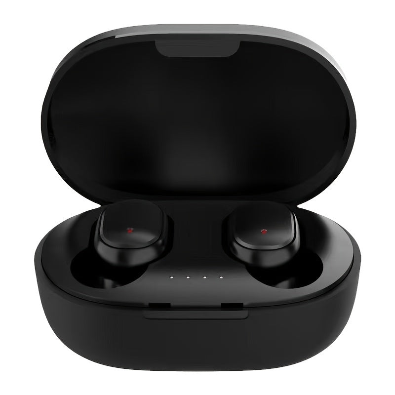 Wireless Earbuds TWS, Plastic Material, Push Button Volume Control, Closed-back Earphones with Condenser Microphone, Non-Waterproof, with Noise Cancelling Voice Call, 150mAh Rechargeable Lithium Polymer Battery, for Sports, C