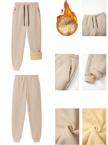 Տղամարդկանց ձմեռային նորաձևության երկմասանոց հավաքածու. Ժակարդե գլխարկով կարդիգան՝ աստառով և երկար տաբատ – իդեալական է աշնան և ձմռան համար, ձմեռային հագուստ տղամարդկանց համար