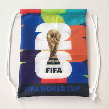 Unisex FIFA 2026 World Cup Drawstring Gym Bag with Unique Patterns