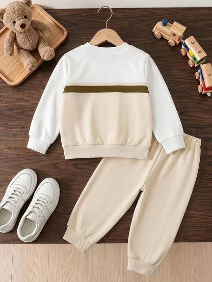 Boys' Infant Casual Long Sleeve Top & Pants Set for Spring/Fall - ayq