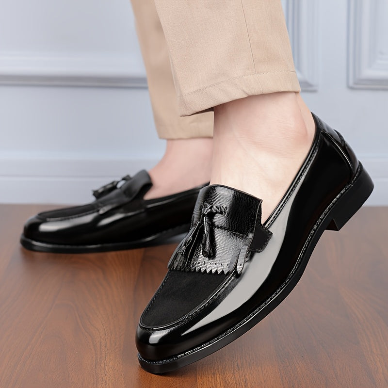 Men's Casual British-Style Pointed Toe Loafers for Spring