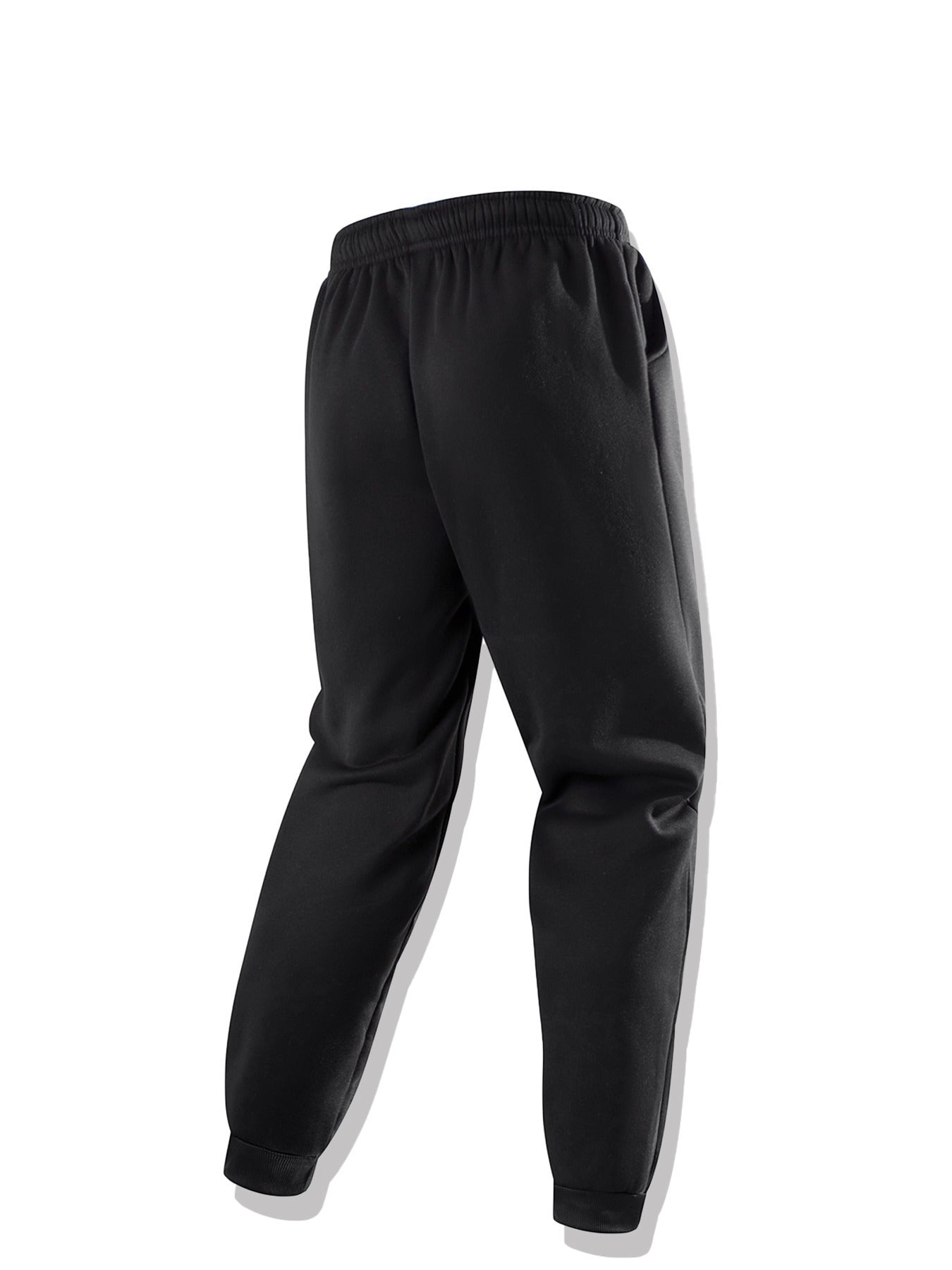 Աշնանային-ձմեռային տղամարդու գլխարկով սպորտային հագուստի հավաքածու, պարզ դասական, բազմակողմանի հագուստ՝ կայծակաճարմանդով, աստառապատ տաք բաճկոնով և լարով սպորտային տաբատով՝ առօրյա և հանգստի համար։