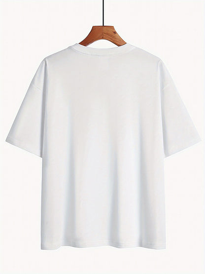 Women's Casual Cotton Graphic Print T-Shirt for Spring & Summer