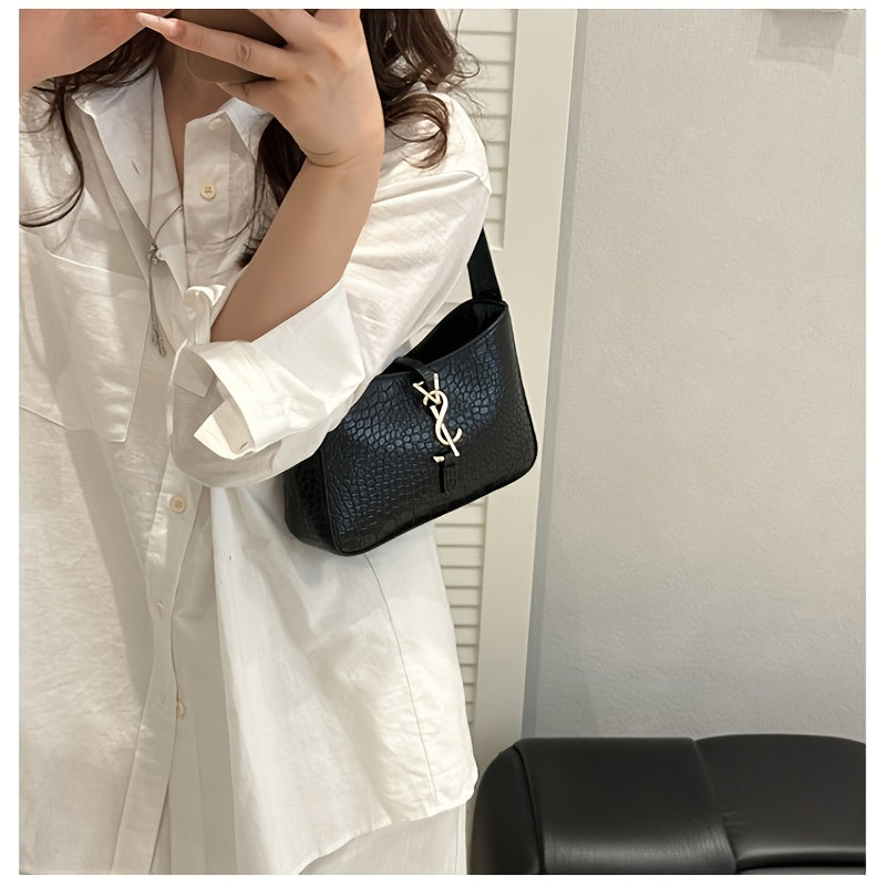 2025 Summer Women's Stylish PU Single-Shoulder Square Bag