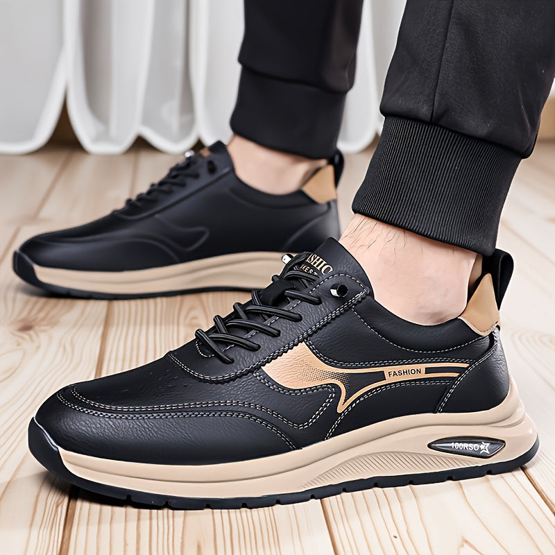 Men's Business Casual Oxford Shoes, Lace-Up, All-Season Comfort
