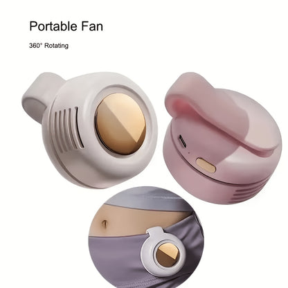 Portable Mini Bladeless Neck Fan with 3-Speed USB Charging