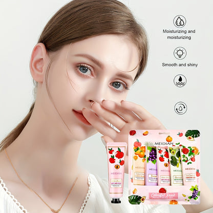 5pcs/set Hand Cream Set, Moisturizing And Nourishing Hand Lotion for Dry Cracked Hands, Gift for Women