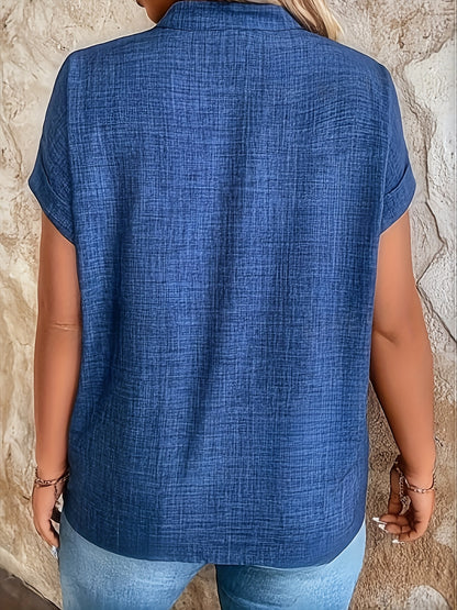 Fortune-oriented Small Stand-up մանյակ Կանանց V-neck Top