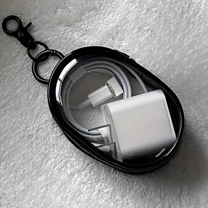 Compact Clear PVC Organizer Bag - շարժական պահեստ հեռախոսի լիցքավորիչների, ականջակալների, մալուխների և աքսեսուարների համար, դիմացկուն և անջրանցիկ