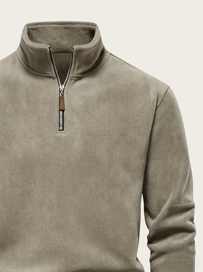 Men'S Heavyweight Full-Zip Hoodie - Thermal Winter Jacket with Zipper Closure, Stand Collar, Long Sleeve Cold Weather Coat for Skiing, Commuting - Thick Insulated Outerwear (Solid Color) - Easy-Care Zipper Front Closure, Wint