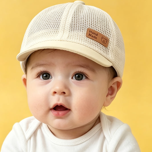 Breathable Cotton Plaid Duckbill Hat for Toddlers 6-24 Months